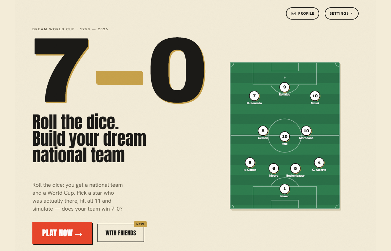7a0 (Sete a Zero) : le jeu viral du Mondial 2026, où jouer et comment gagner